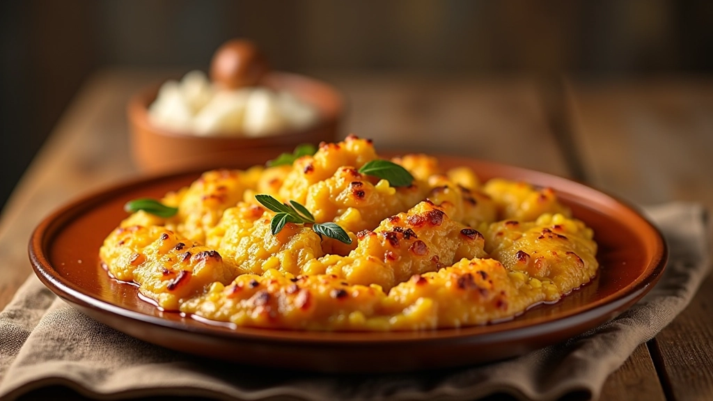 Prato tradicional português com ingredientes regionais e apresentação autêntica