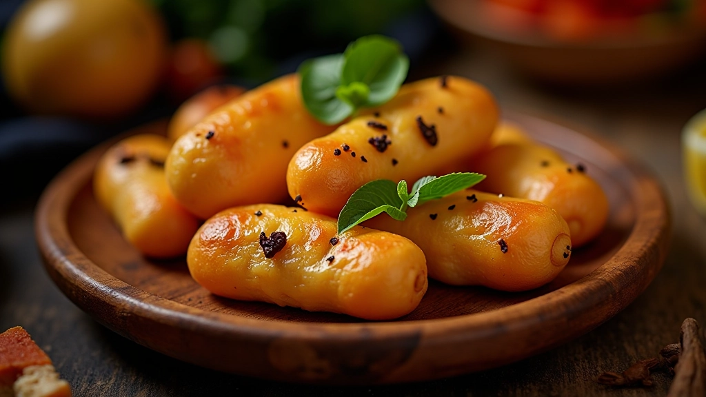 Pratos tradicionais portugueses com ingredientes locais em mesa de madeira