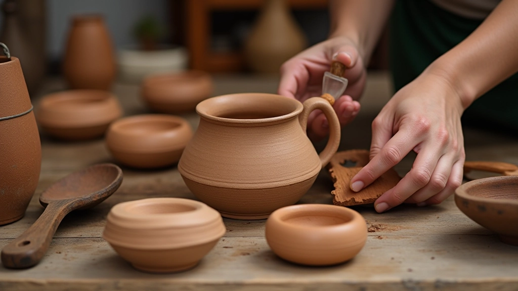 Trabalhos artesanais tradicionais portugueses em cerâmica, tecelagem e vidro